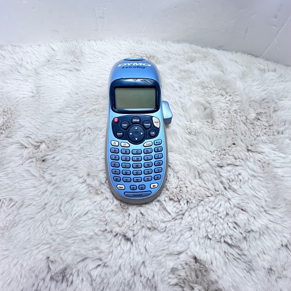 DYMO LetraTag Electronic Label Maker with QWERTY Keyboard Blue Silver